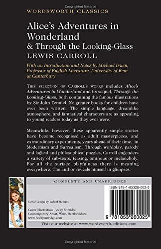 Carroll, Lewis & Irwin, Michael (Professor Of English Lit & Carabine, Dr Keith (University Of Kent A WORDSWORTH CLASSICS Lewis Carroll: Alice’s Adventures in Wonderland (Wordsworth Classics) [1992] paperback