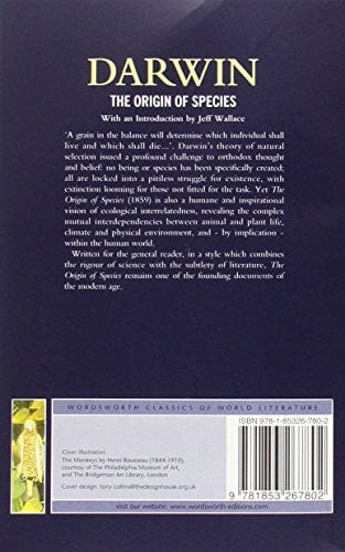 Darwin, Charles & Wallace, Professor Emeritus Jeff (Depart & Griffith, Tom WORDSWORTH CLASSICS Charles Darwin: The Origin of Species (Classics of World Literature) [1998] paperback