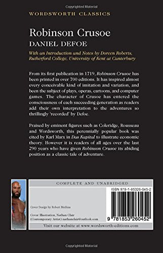 Defoe, Daniel & Roberts, Doreen (Rutherford College, Uni & Carabine, Dr Keith (University Of Kent A WORDSWORTH CLASSICS Daniel Defoe: Robinson Crusoe (Wordsworth Classics) [1992] paperback