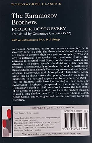 Dostoevsky, Fyodor & Garnett, Constance & Briggs, A.D.P. & Carabine, Dr Keith (University Of Kent A WORDSWORTH CLASSICS Fyodor Dostoevsky: WC THE BROTHERS KARAMAZOV [2023] paperback