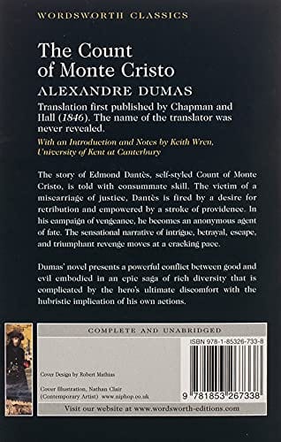 Dumas, Alexandre & Wren, Keith (University Of Kent At Cante & Carabine, Dr Keith (University Of Kent A WORDSWORTH CLASSICS Alexandre Dumas: The Count of Monte Cristo (Wordsworth Classics) [1997] paperback