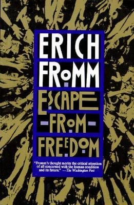 Fromm, Erich BARGAIN POPULAR PSYCHOLOGY Erich Fromm: ESCAPE FROM FREEDOM (US) Z16 [1994] paperback