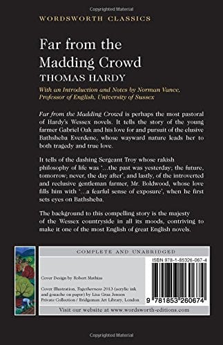 Hardy, Thomas & Vance, Norman (Professor Of English, Uni & Carabine, Dr Keith (University Of Kent A WORDSWORTH CLASSICS Thomas Hardy: Far from the Madding Crowd (Wordsworth Classics) [1993] paperback