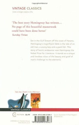 Hemingway, Ernest BARGAIN CLASSICS Ernest Hemingway: The Old Man and the Sea (Vintage classics) [1999] paperback