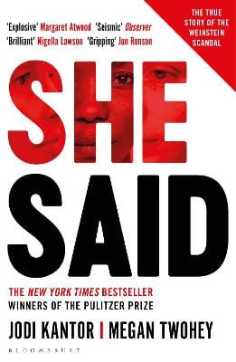 Kantor, Jodi & Twohey, Megan CURRENT AFFAIRS Jodi Kantor: She Said: The true story of the Weinstein scandal [2020] paperback