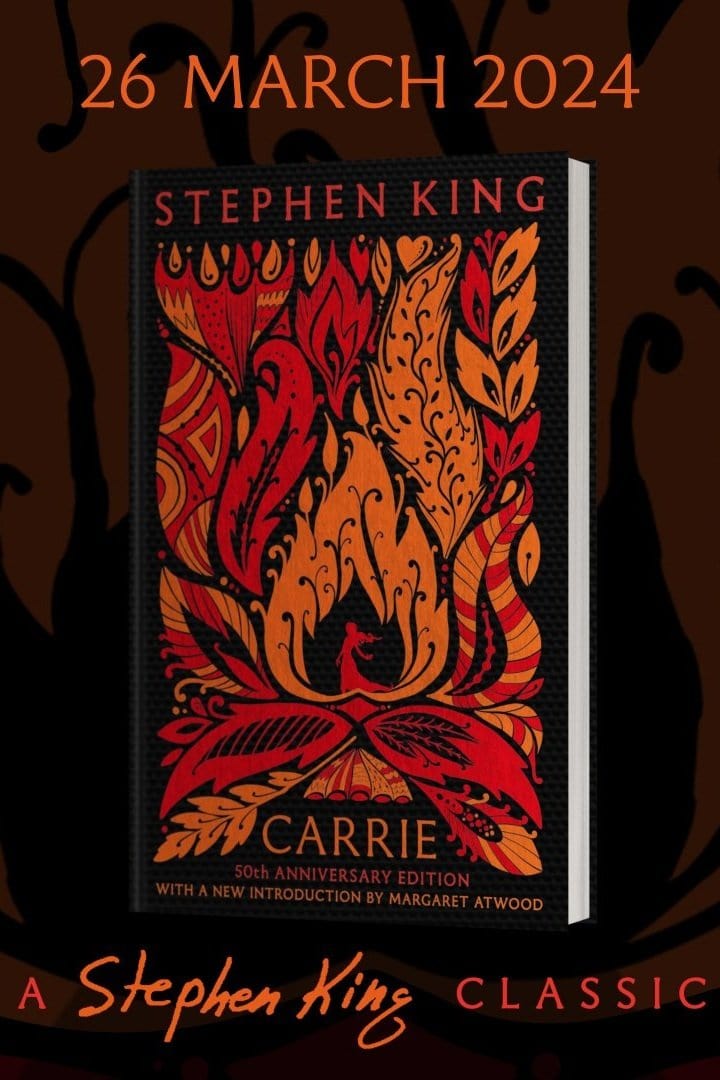 King, Stephen PREORDER FICTION New Stephen King: Carrie [2024] hardback