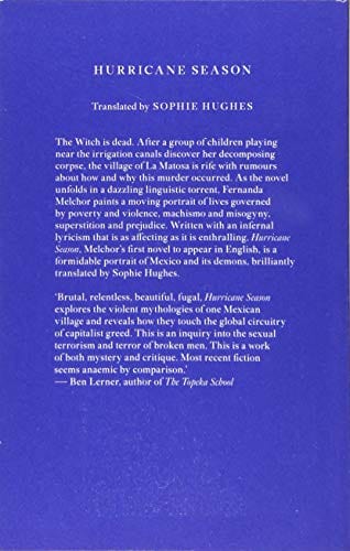 Melchor, Fernanda & Hughes, Sophie Fiction in Translation Fernanda Melchor: Hurricane Season [2020] paperback