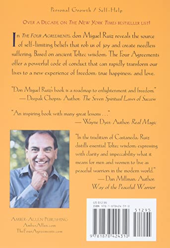 Ruiz, Don Miguel & Mills, Janet & Wilton, Nicholas POPULAR PSYCHOLOGY Don Miguel Ruiz: The Four Agreements: Practical Guide to Personal Freedom: A Practical Guide to Personal Freedom (Toltec Wisdom) [2018] paperback