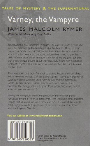 Rymer, James Malcolm & Collins, Dick & Davies, David Stuart WORDSWORTH CLASSICS James Malcolm Rymer: Varney, the Vampyre (Tales of Mystery & The Supernatural) [2010] paperback