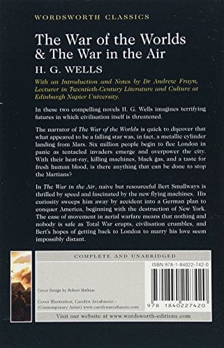 Wells, H G & Frayn, Dr Andrew (Lecturer In Twentieth- & Carrabine, Keith WORDSWORTH CLASSICS H.G. Wells: The War of the Worlds and The War in the Air [2017] paperback