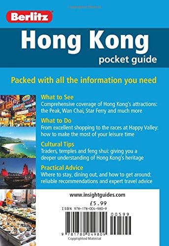 Berl;Itz TRAVEL GUIDES HING KONG BERLITZ PB Z49