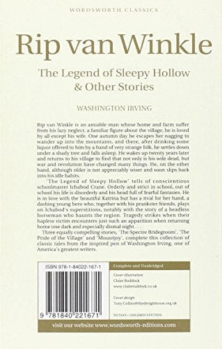 Irving Washington WORDSWORTH CLASSICS RIP VAN WINKLE THE LEGEND OF SLEEPY HOLLOW