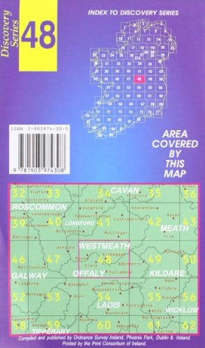 Ordnance Survey Ireland TRAVEL GUIDES Offaly, Westmeath